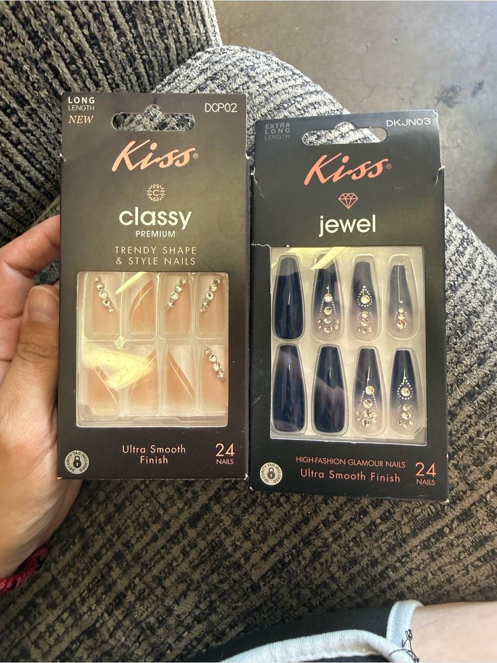 Kiss bling press on nails long